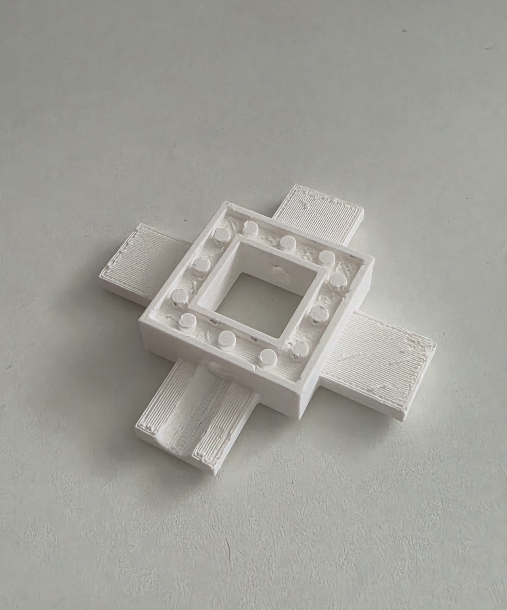 Underside of the Ready-to-Print combined part